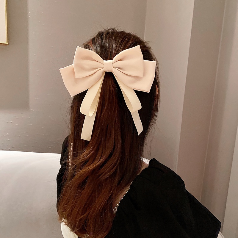 Kẹp Tóc Nơ Satin Thời Trang Hàn Quốc