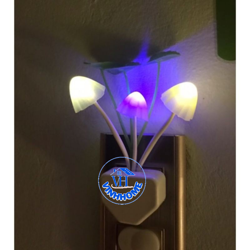 Đèn ngủ cảm ứng ánh sáng dịu nhẹ hình cây nấm siêu cute dễ thương vinhhome.store