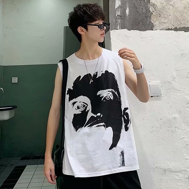 Áo Thun Thể Thao Ba Lỗ Dáng Rộng Thời Trang Cho Nam