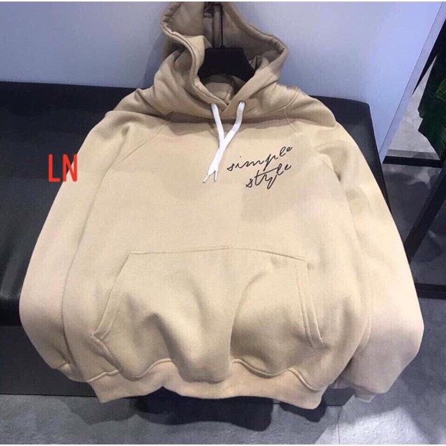 Áo hoodie chữ kí in trước sau LNG1119