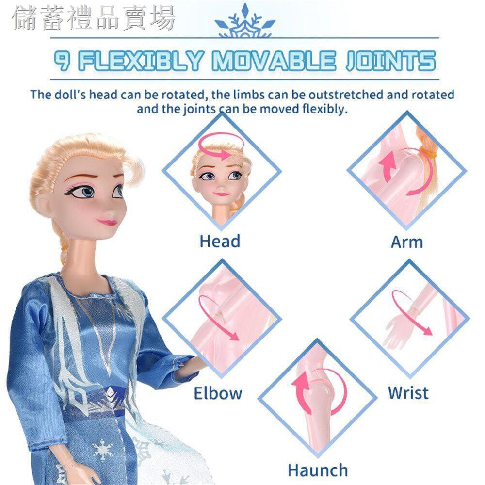 Set 4 Búp Bê Barbie Hình Công Chúa Elsa Và Anna Trong Phim Frozen 2