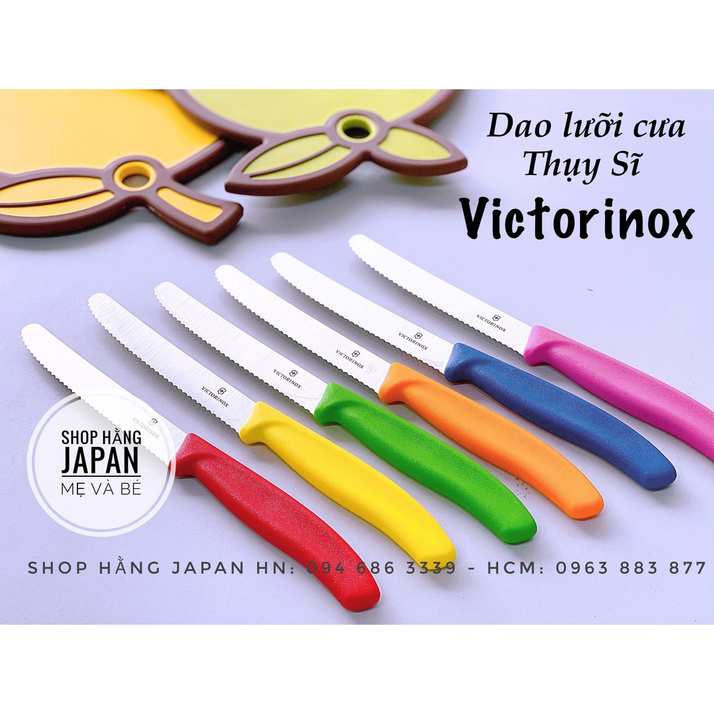 [ CHÍNH HÃNG]Dao lưỡi cưa Victorinox siêu sắc Thụy sỹ nhiều màu sắc