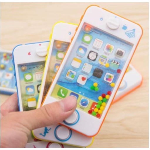 Máy chơi game bắn vòng nước hình điện thoại, đồ chơi ném vòng nước