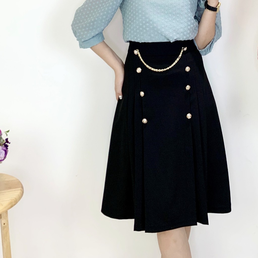 [Mã WASTUP giảm 10% tối đa 30K đơn 99K] Chân váy xếp ly dáng xòe chất liệu Umi cao cấp Emvy - Cv9 | BigBuy360 - bigbuy360.vn