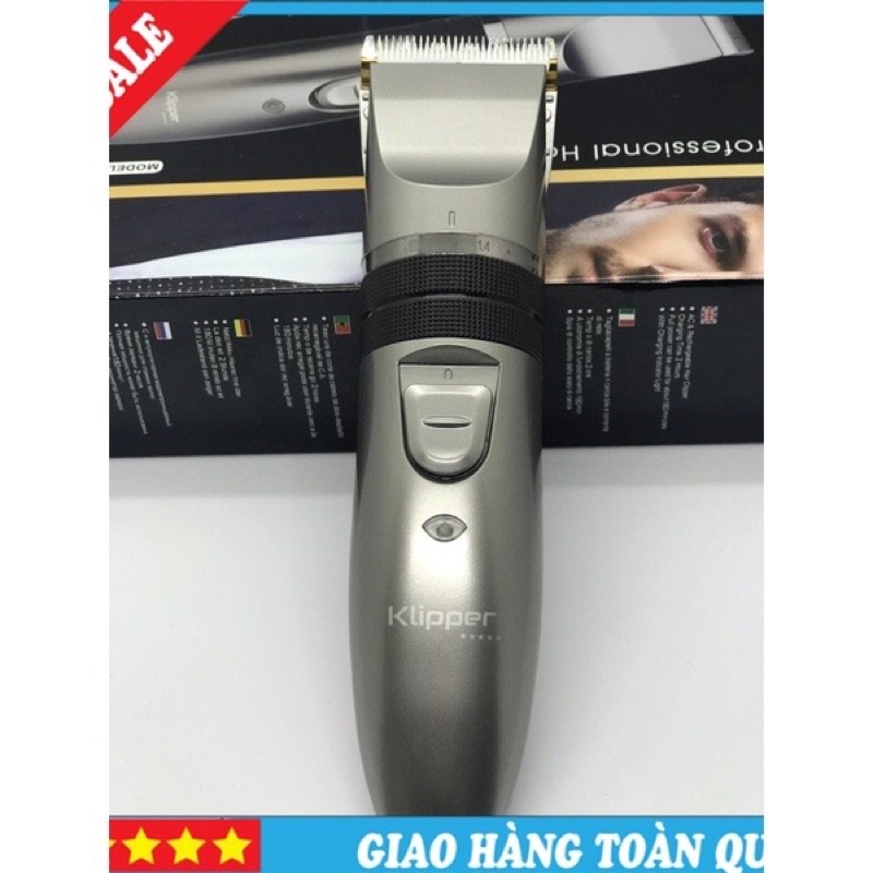 (hàng đẹp-video thật) Tông đơ cắt tóc chuyên nghiệp KLIPPER 0817 bao êm sắc bén công nghệ sạc nhanh