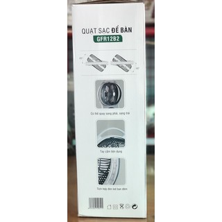 Quạt sạc tích điện Sunmax GFR12B2