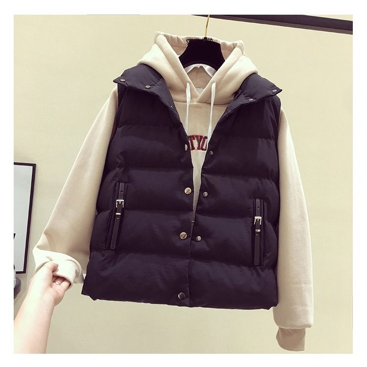 Áo khoác phao dày ngắn lưng ngắn mùa đông cho nữ 2021bf | BigBuy360 - bigbuy360.vn