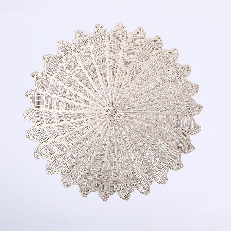 Tấm Lót Cách Nhiệt PVC, Miếng Lót Bàn Ăn Hình Tròn Sang Trọng 38cm - Maydecor