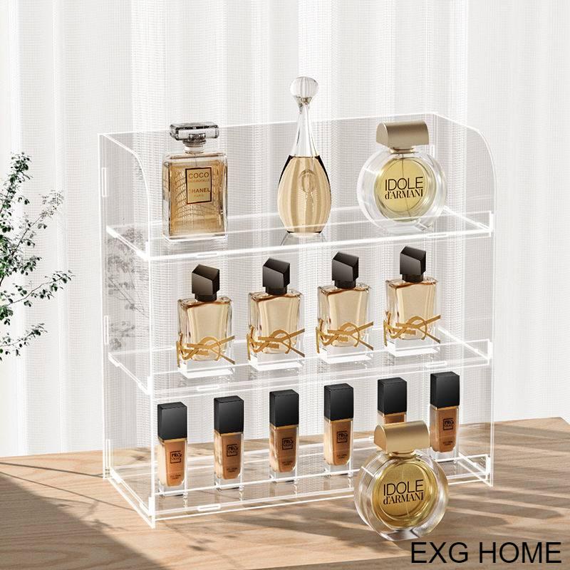 Hộp Đựng Mỹ Phẩm Nước Hoa Để Bàn Bằng Acrylic Trong Suốt Chống Bụi Bẩn Tiện Dụng