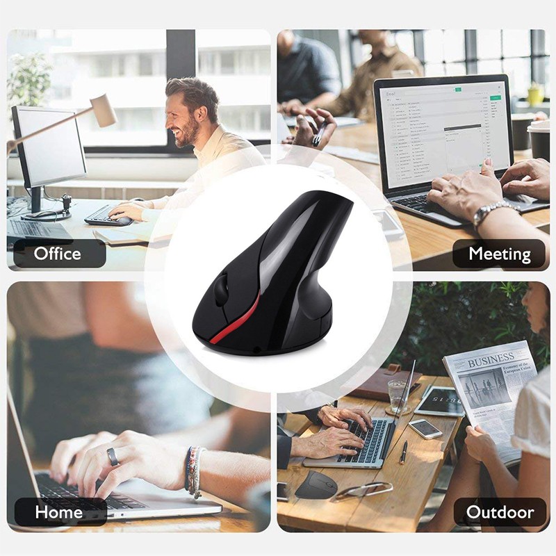 Chuột Quang Không Dây 2.4Ghz 1600dpi Dùng Để Chơi Game