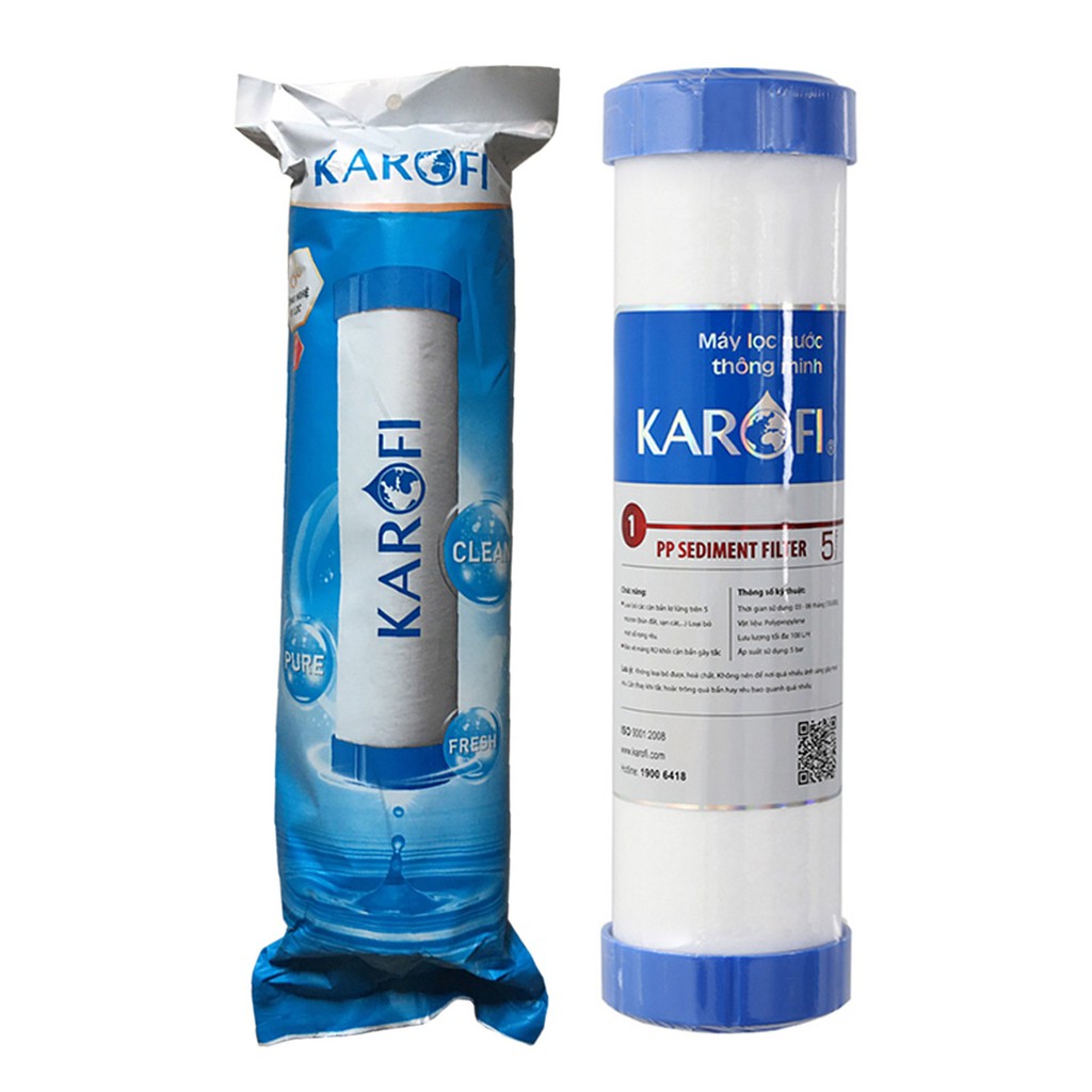 Lõi lọc nước 1234 Karofi chính hãng lắp cho máy lọc nước Karofi cam kết hàng sản phẩm giống với ảnh sai hàng đền 10TR