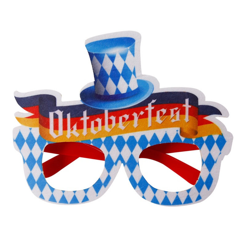 Mắt Kính Bằng Giấy Oktoberfest Vui Nhộn Dành Cho Người Lớn Và Trẻ Em