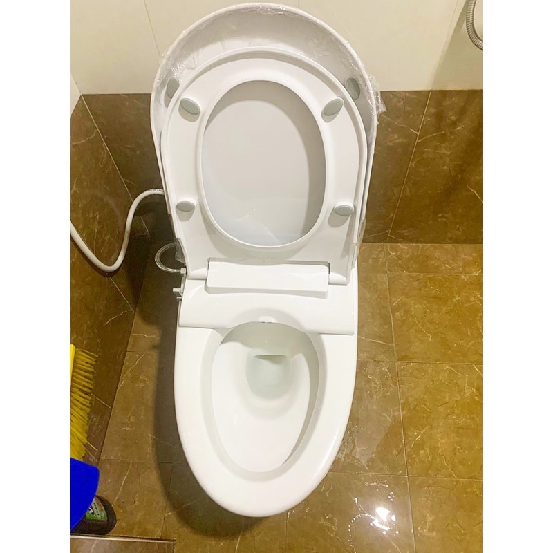 Nắp Bồn Cầu Thông Minh. Mina Bidet. Hai Vòi Xịt. Trọn Bộ Nắp và Vành. Áp Lực Khỏe. Kiểu Dáng Siêu Đẹp