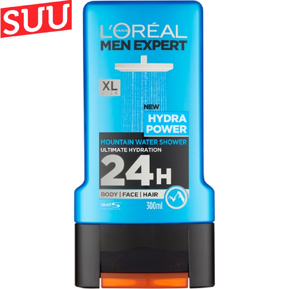 Sữa tắm gội Loreal Paris 3in1 Men Expert Hydra Power 300ml suu.shop cam kết 100% chính hãng