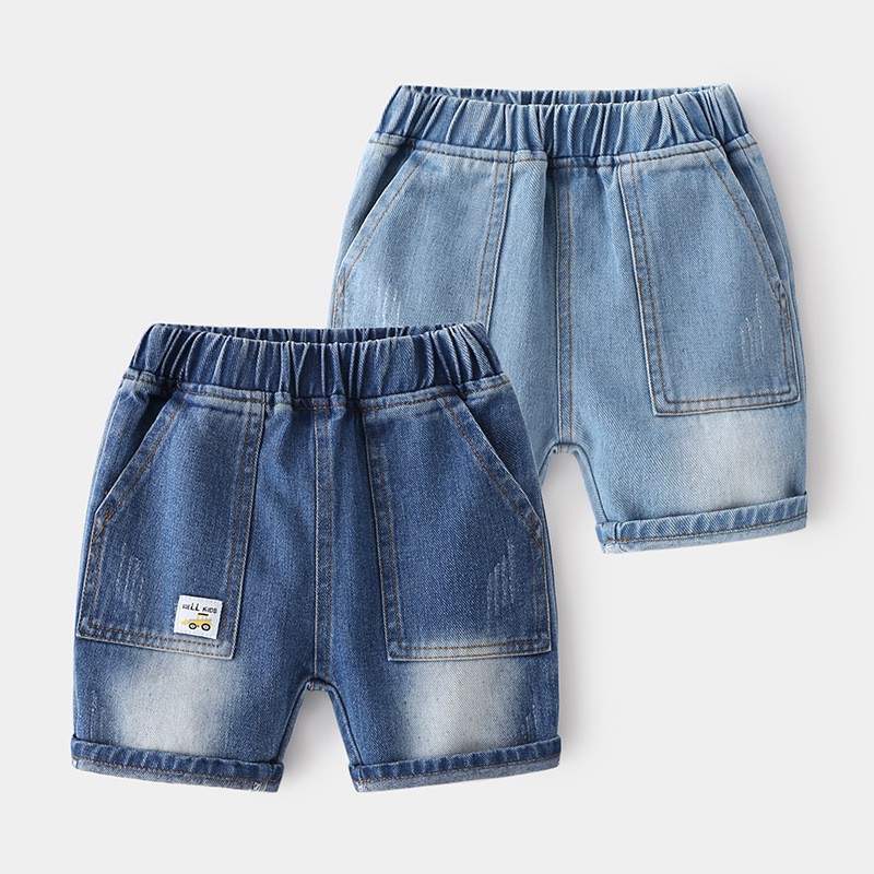 Quần short bé trai chất jean mền mịn dày dặn hãng 27kids