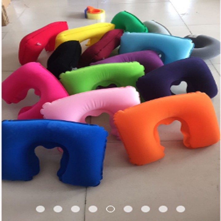 Combo gối hơi du lịch, miếng che mắt và 2 nút bịt tai khi ngủ