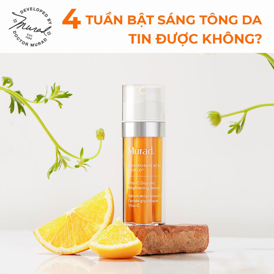 Serum bật sáng tông da Murad Vita C Glycolic Brightening 30ml (Không hộp)