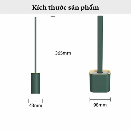 [Hàng cao cấp] Cọ bồn cầu  Cọ nhà vệ sinh Toilet silicon cao cấp siêu sạch treo tường có hộp tiện lợi ... ...