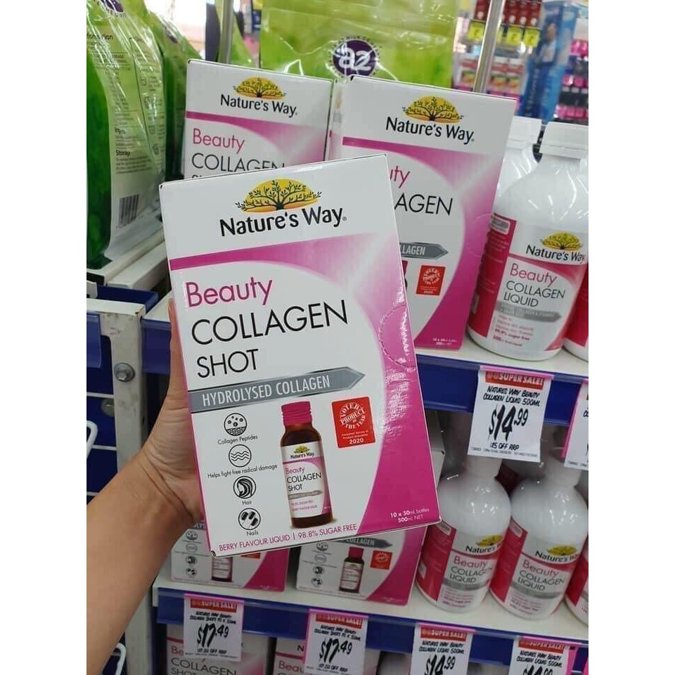 Collagen nước Nature's Way Collagen Shot - [Hàng Úc, đủ bill]