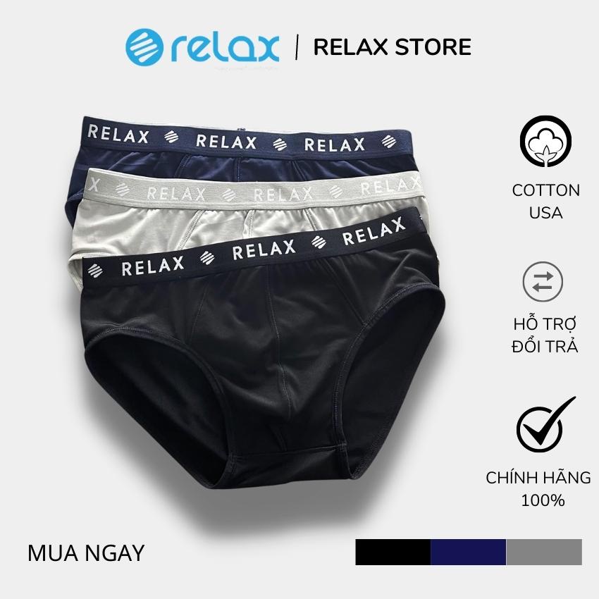 Combo 3 quần lót nam relax thun lạnh cao cấp, quần sịp nam rltk22