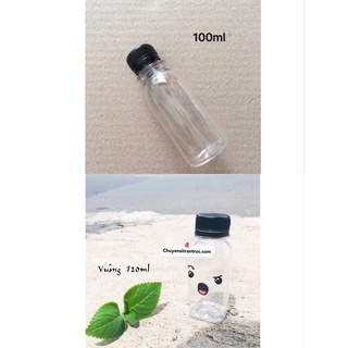 Combo 50 chai tròn 100ml và 50 chai vuông 120ml