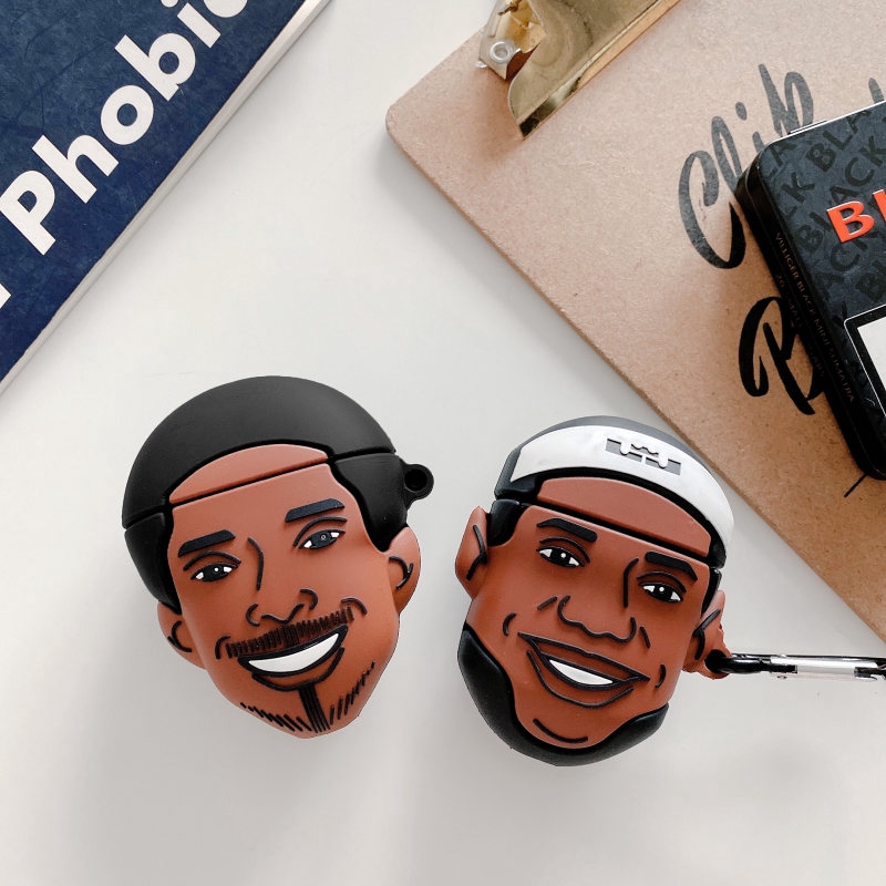 Nba Vỏ Bảo Vệ Hộp Đựng Tai Nghe Hình Cầu Thủ Bóng Rổ Lebron James Cho Airpods 1 / 2