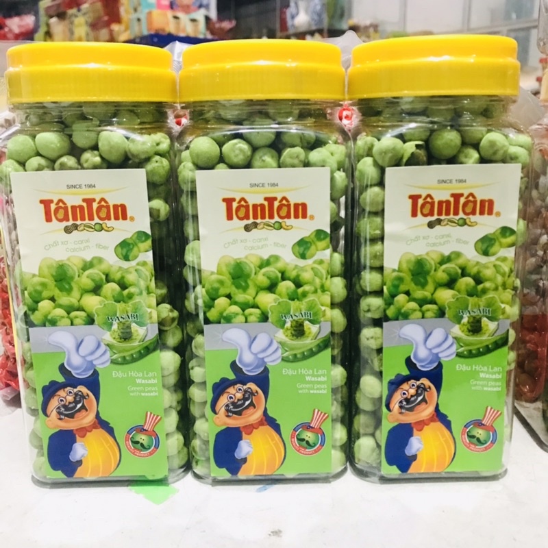 Đậu Phộng Tân Tân Hũ 190g Snack và Đậu Thập Cẩm/Đậu Hà Lan Wasabi
