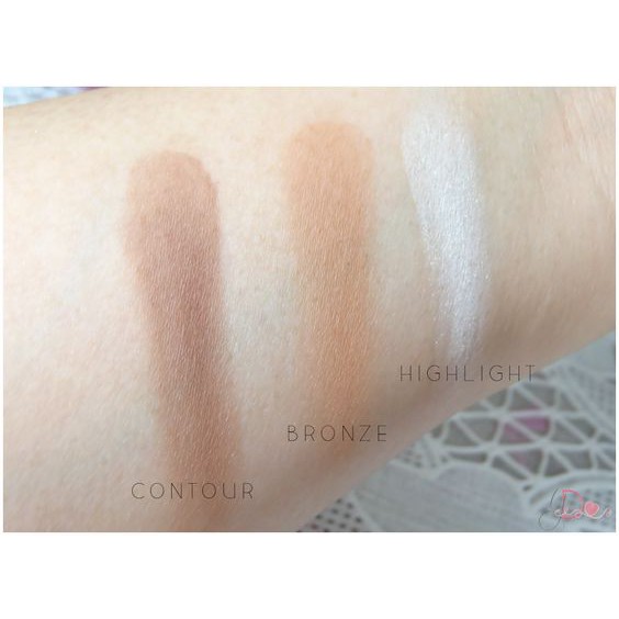 Phấn Bắt Sáng + Tạo Khối 3 Ô City Color Contour Effects Palette. (Highlight + Contour)