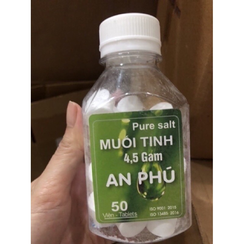 MUỐI TINH PHA NƯƠC SÚC MIỆNG TIỆN LỢI LỌ 50 viên