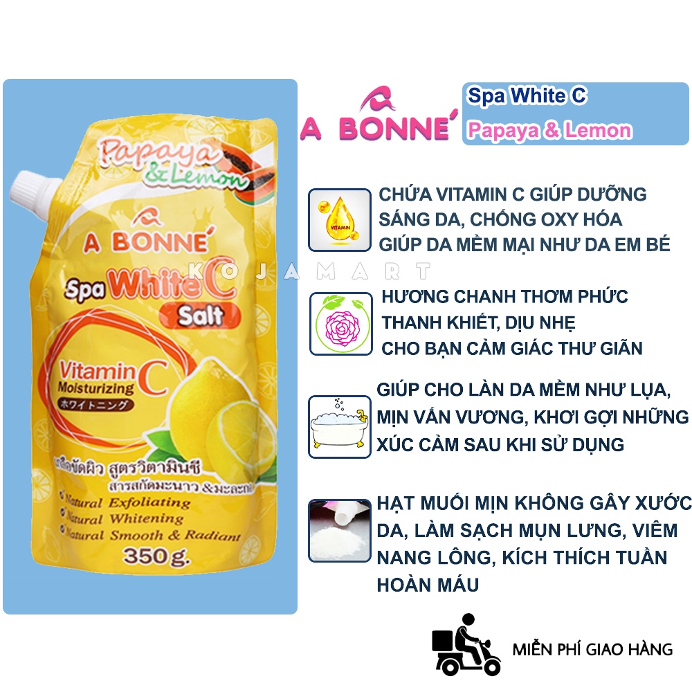 Muối Tắm Vitamin C Tẩy Tế Bào Chết A Bonne Spa Milk Salt Thái Lan 350gr