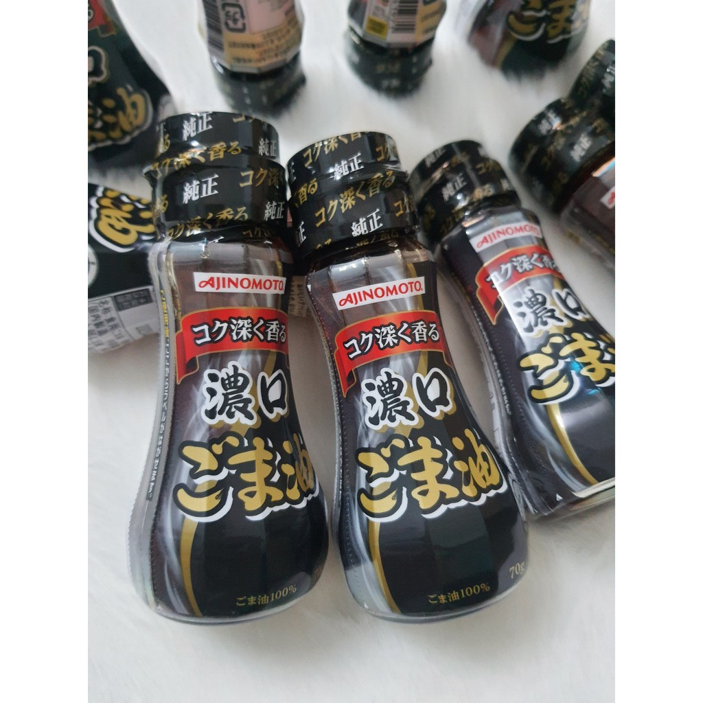 Dầu mè nguyên chất Nhật 70g Ajinomoto chai 70gr/160gr