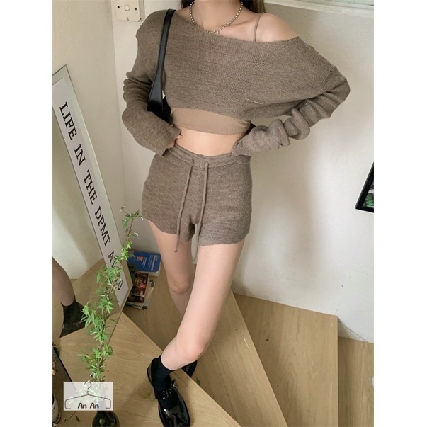 Set Mongtoghi 3In1 Áo Trễ Vai