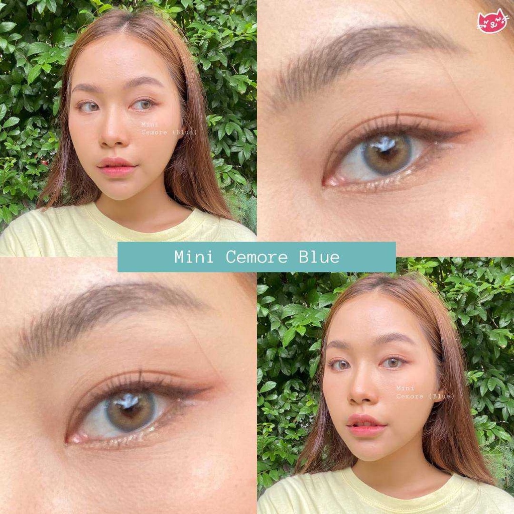 Áp Tròng CEMORE BLUE Ẩm Cao 55% HSD 6 Tháng Lens Xanh Biển Không Giãn Tông Tây Phù Hợp Make Up Tiệc Cho Mắt Nhạy Cảm