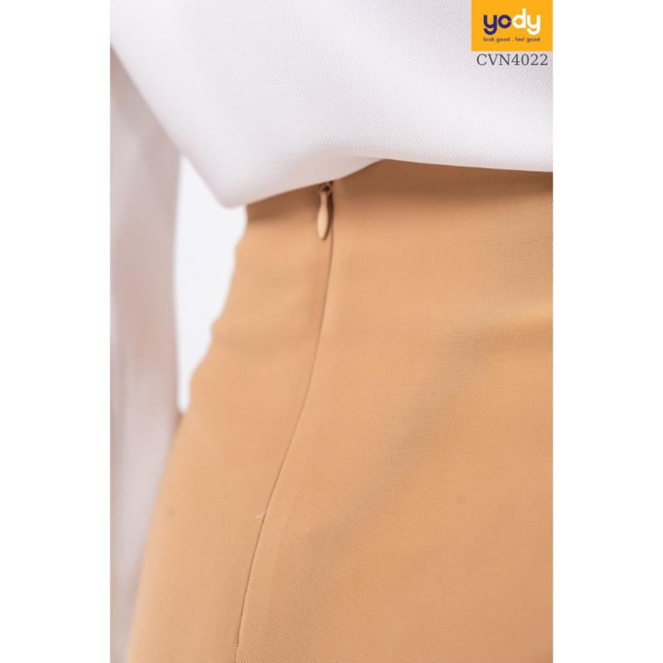 Chân váy xòe tà cúc bên hông YODY chính hãng, ít nhăn, mềm mịn khi mặc CVN4022