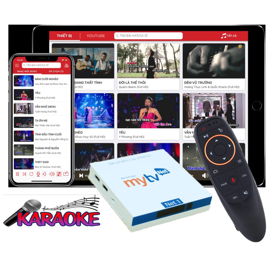 Android TV Box MyTV NET 4G-2021 200 kênh truyền hình, Có điều khiển giọng nói - Sản phẩm Chính hãng