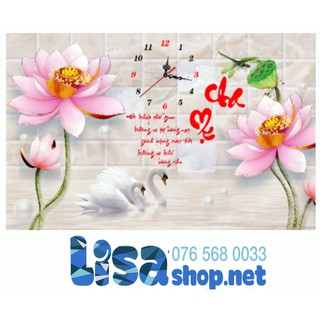 Tranh đính đá cha mẹ lg1630 chưa đính