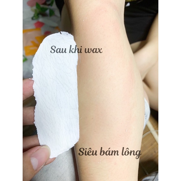 Sáp wax lông nóng dạng hạt đậu mix dừa hũ 400G siêu bám lông + tặng 5 que gỗ