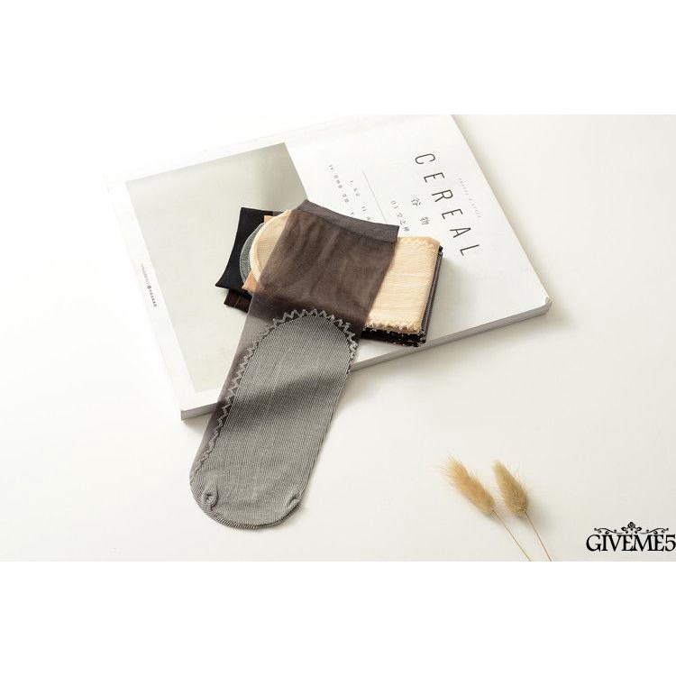 Đôi vớ lụa siêu mỏng ngắn co giãn cổ thấp cho nữ