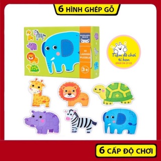 Bộ xếp hình chủ đề động vật cho bé