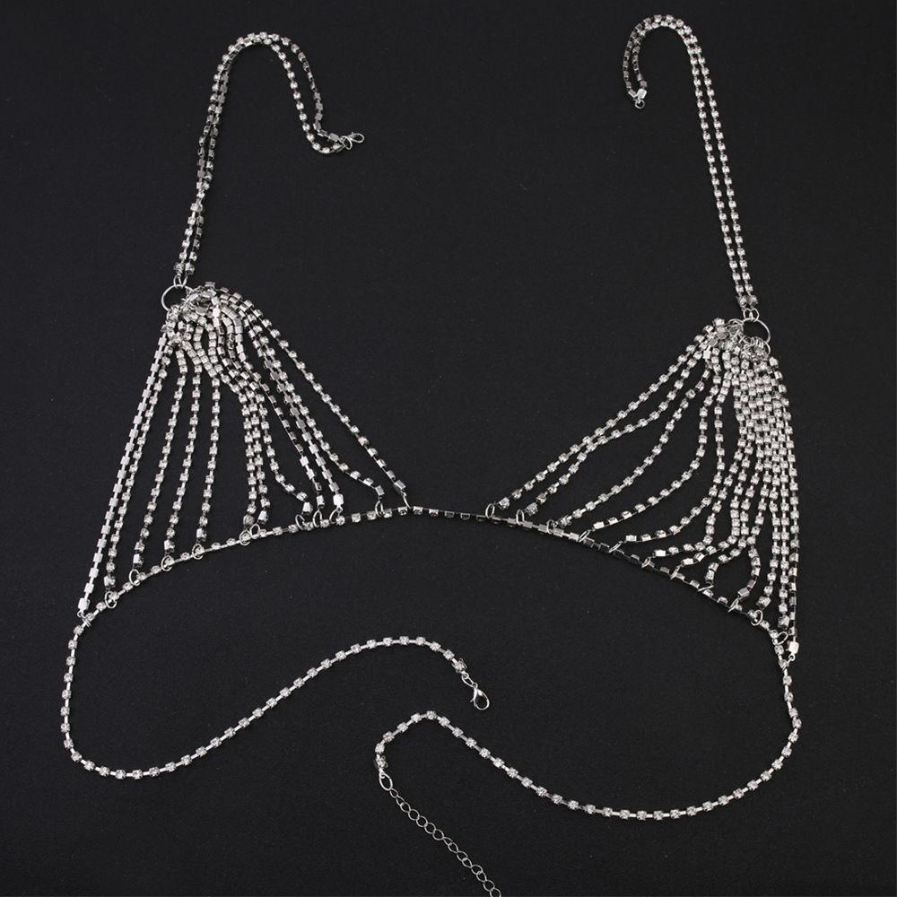 Harriett Áo Ngực Trang Sức Bãi Biển Body Sành Điệu|Bikini Mắt Xích Lấp Lánh Quyến Rũ