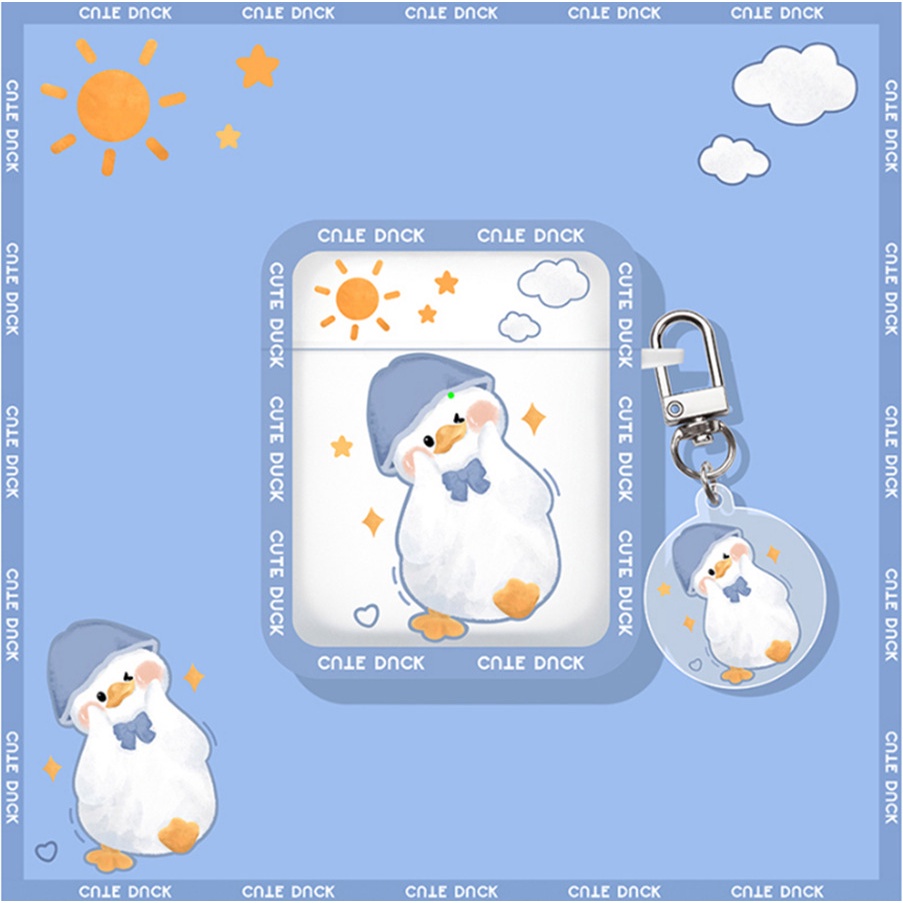 Case Ốp dành cho AIRPODS 3/ Airpods Pro/ Airpods 1/2 hình Vịt Cute Ducht