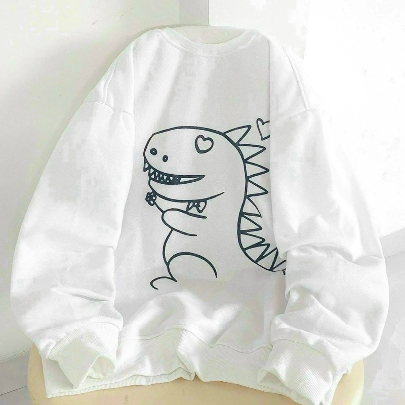 Sweater tay phồng vải nỉ ngoại dày dặn freesize dưới 65kg