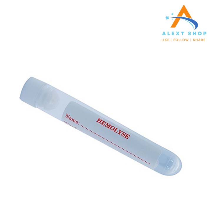 Ống nghiệm nhựa 5ml Nắp 2 tầng có nhãn túi 100 cái HTM