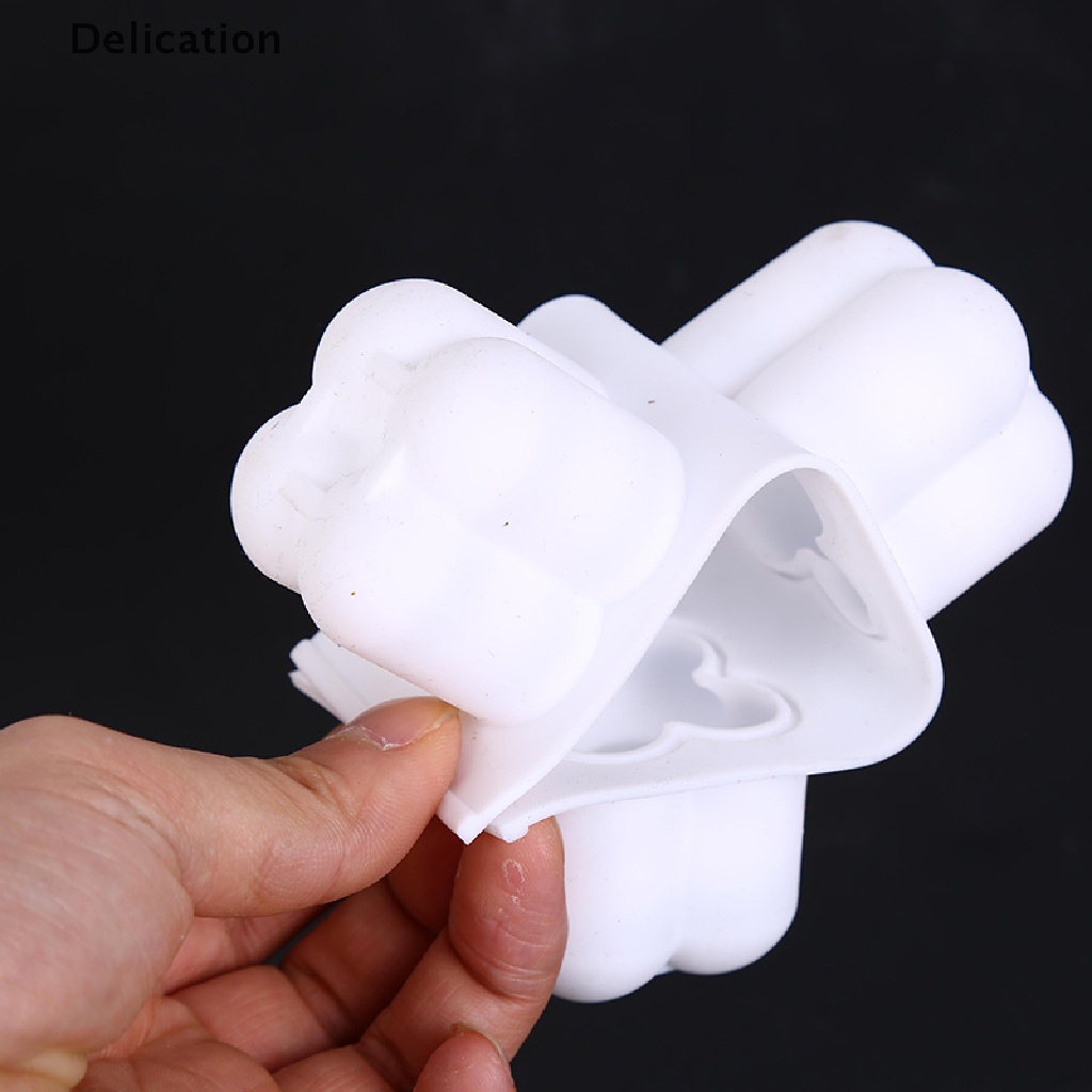 Khuôn Silicone Làm Sáp Đậu Nành Hình Khối Lập Phương Mini DIY