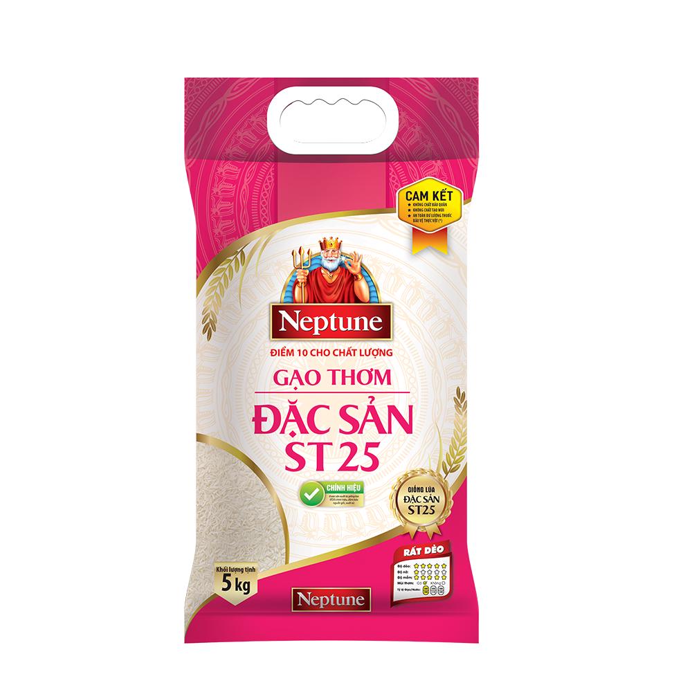 Gạo Thơm Đặc Sản Neptune ST25 5Kg/túi