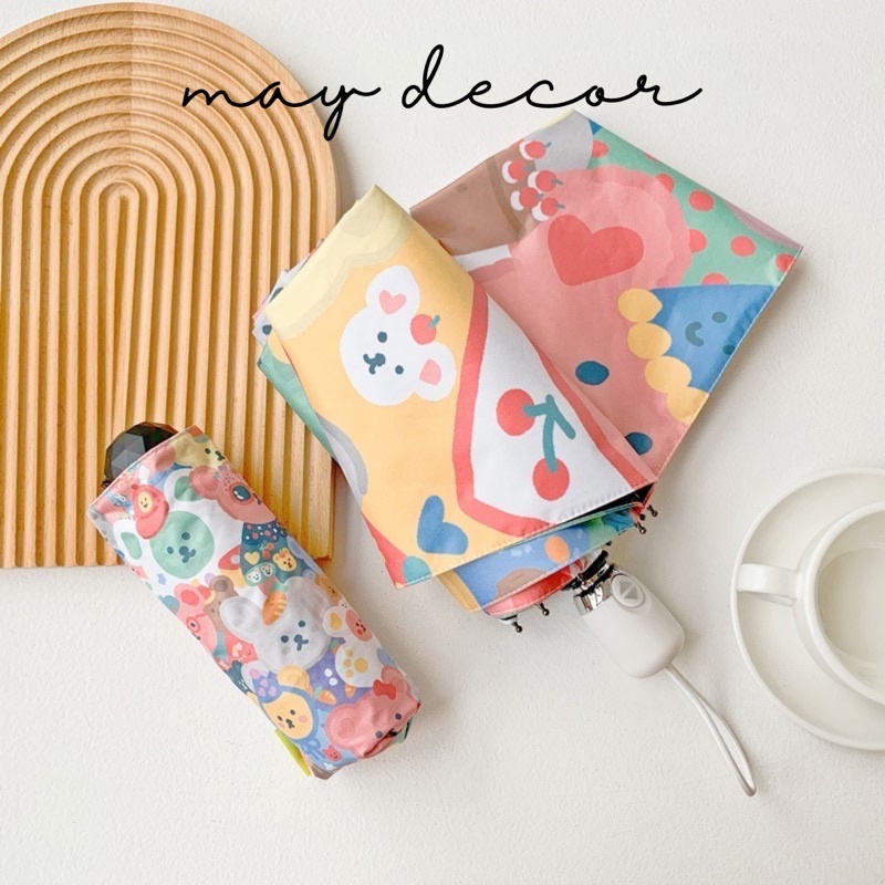 Ô, dù gấp gọn che nắng, mưa cầm tay  ngộ nghĩnh