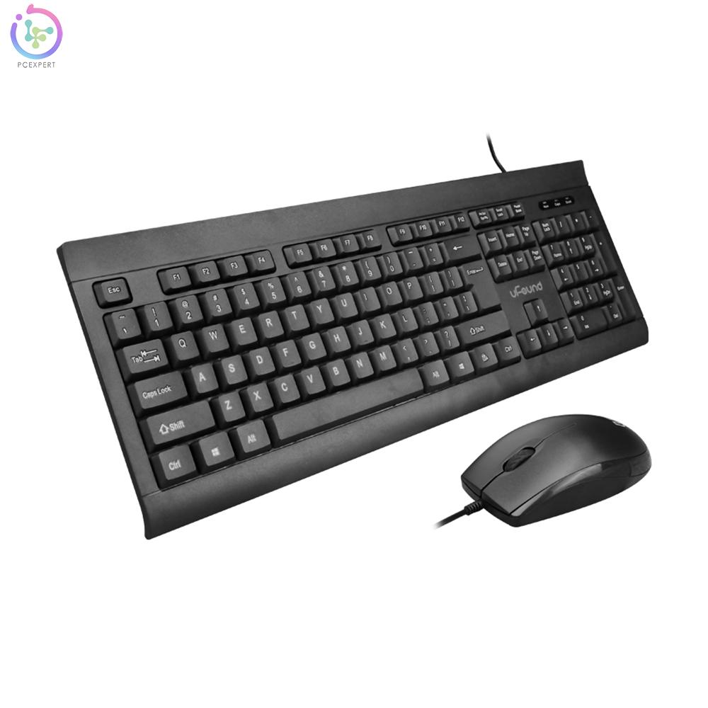 Combo Bàn Phím + Chuột U-766 106 Có Dây 1200dpi Đen