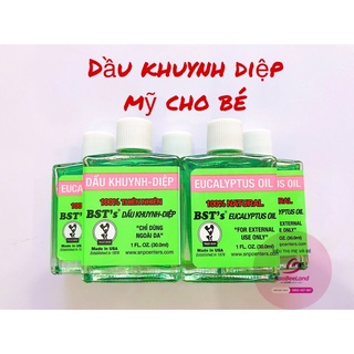 Dầu khuynh diệp mỹ cho bé