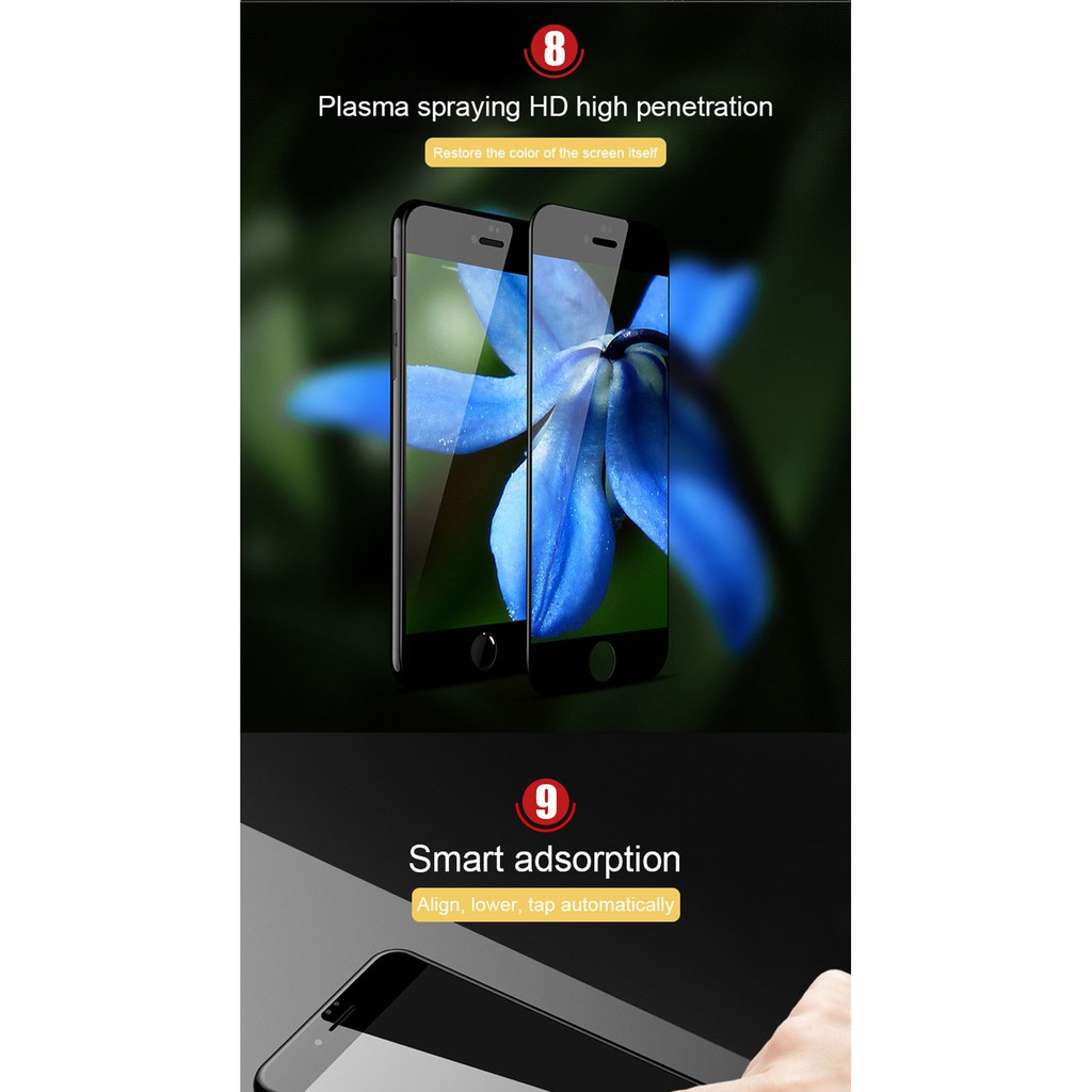 Kính cường lực Full màn 9D các dòng iPhone 11 Pro Max XR X XS Max 7 8 6 6s plus Glass Screen Protector