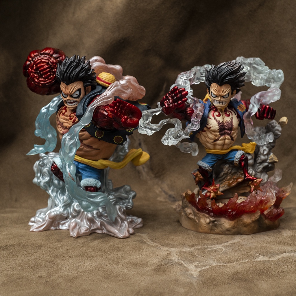 Mô hình One Piece Luffy Gear 4 Bounce Man cao 15cm, mô hình One Piece Figure Luffy băng Mũ Rơm